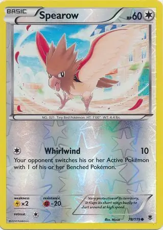 Spearow Reverse Holo 78 Normal