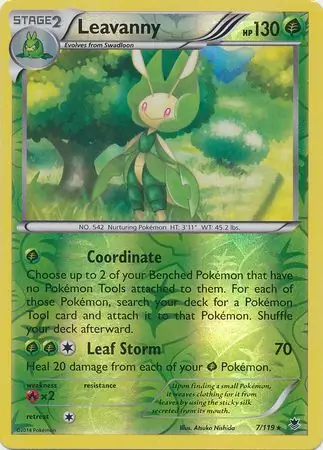 Leavanny Reverse Holo 7 Normal