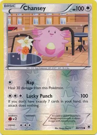Chansey Reverse Holo 80 Normal