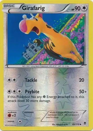 Girafarig Reverse Holo 82 Normal
