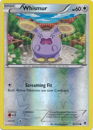 Whismur Reverse Holo 83