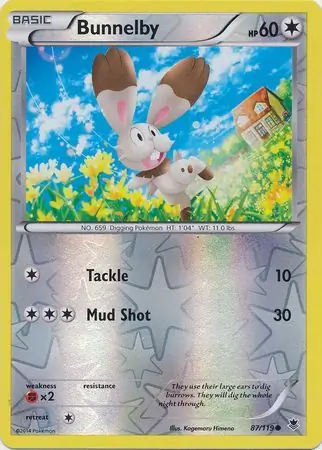 Bunnelby Reverse Holo 87
