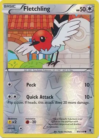 Fletchling Reverse Holo 89 Normal