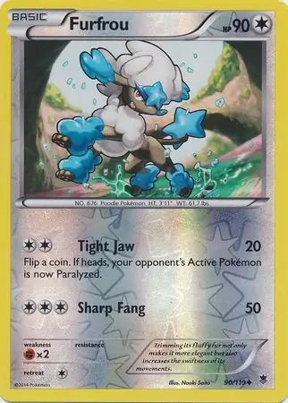 Furfrou Reverse Holo 90 Normal