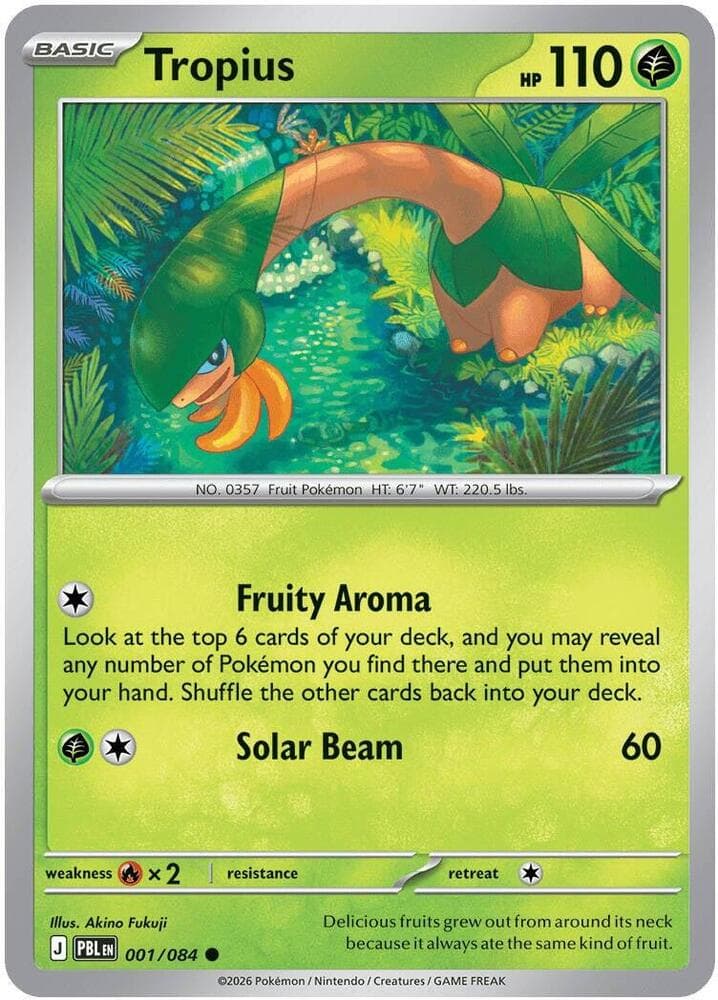Tropius 001 Reverse holo