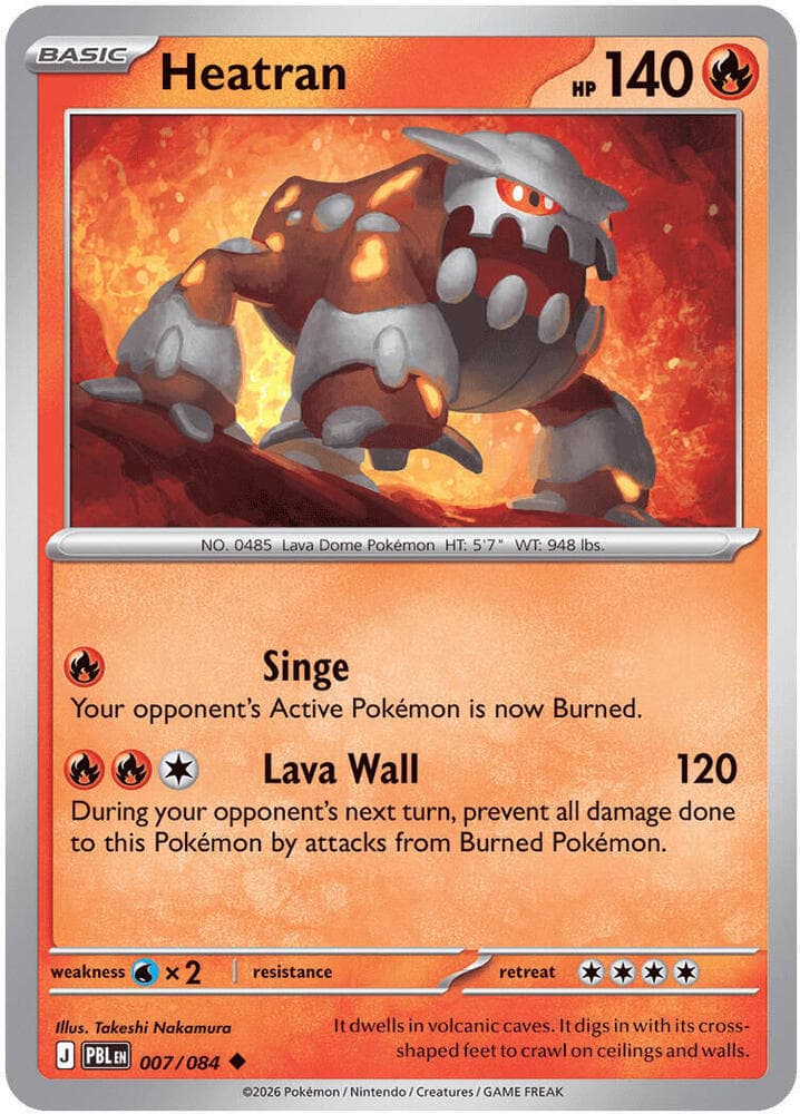 Heatran 007 Reverse holo