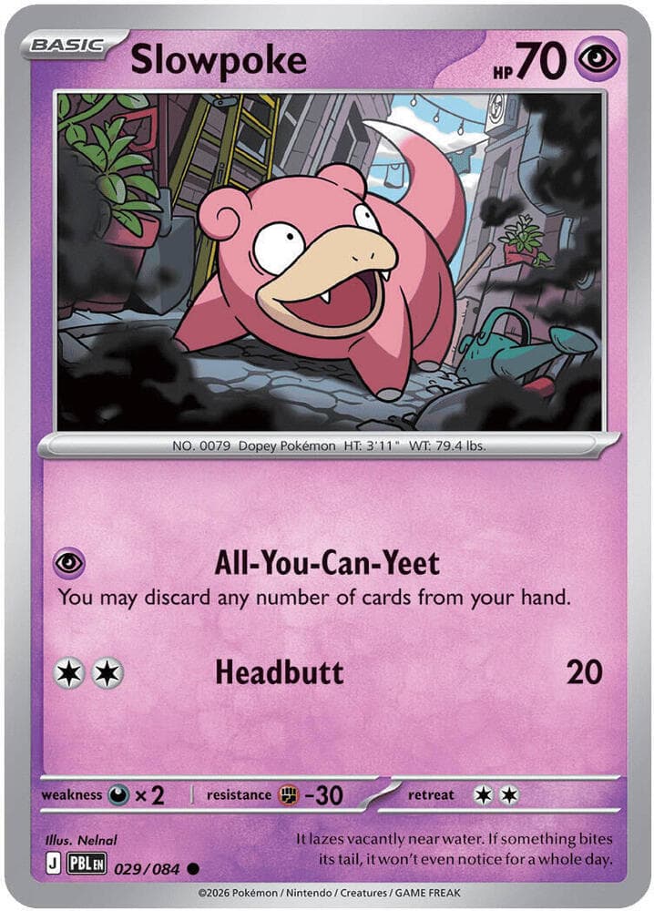 Slowpoke 029 Reverse holo