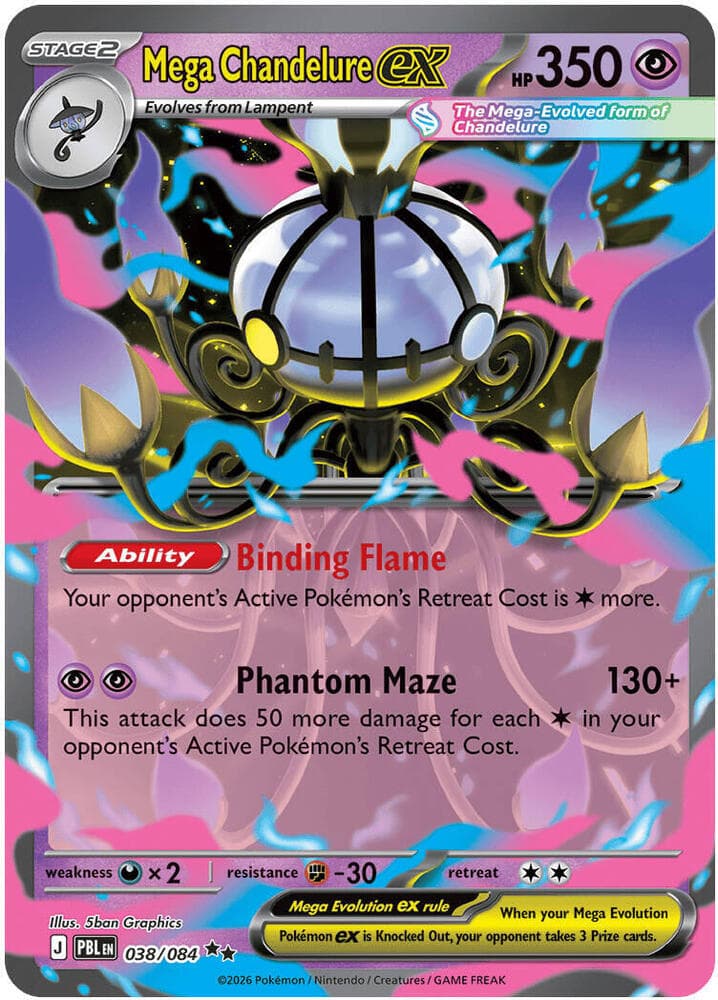 Mega Chandelure ex 038 Holo
