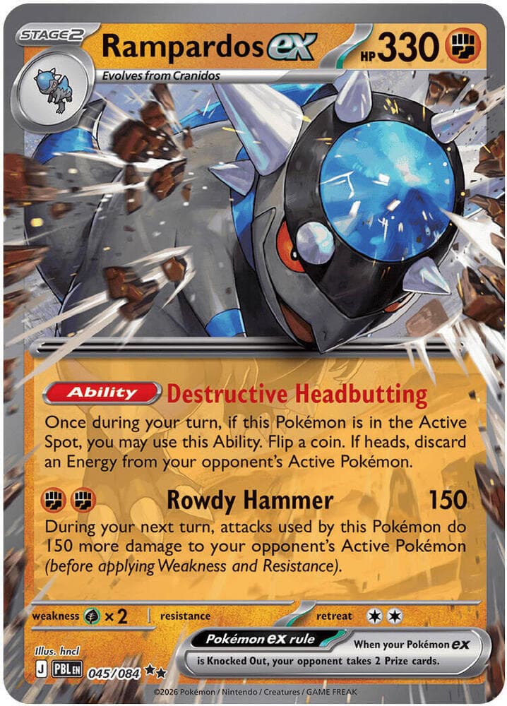 Rampardos ex 045 Holo