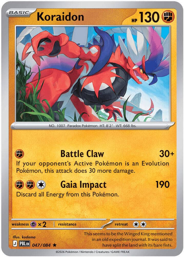 Koraidon 047 Reverse holo