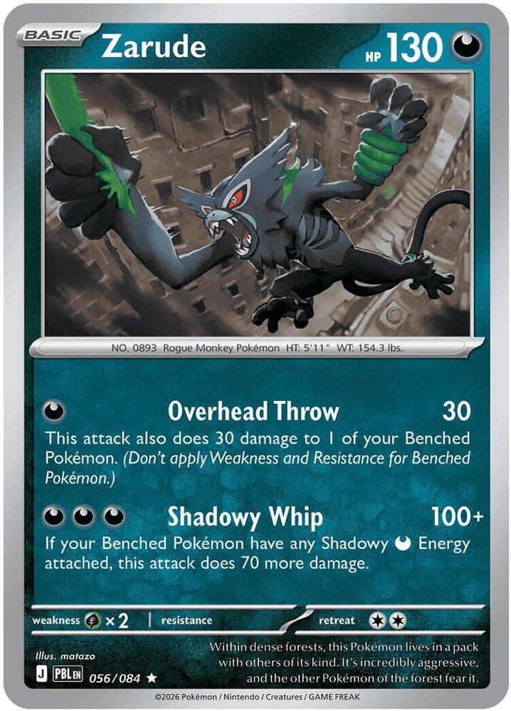 Zarude 056 Reverse holo
