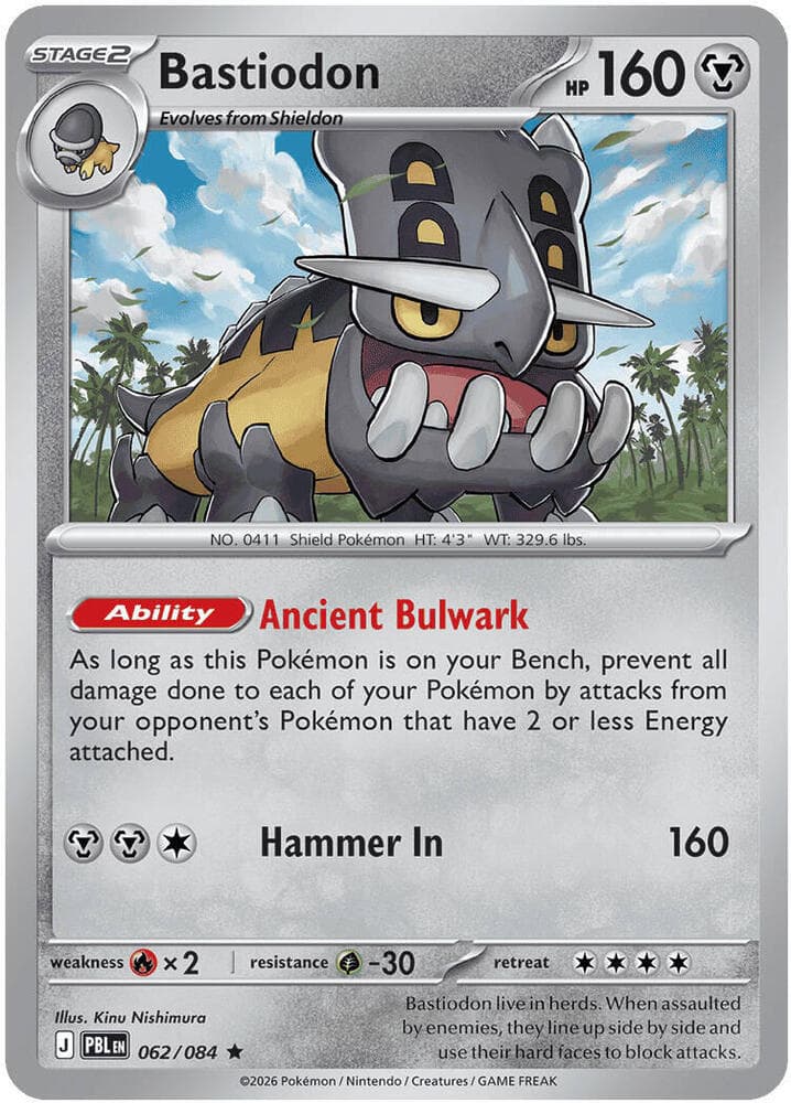 Bastiodon 062 Reverse holo