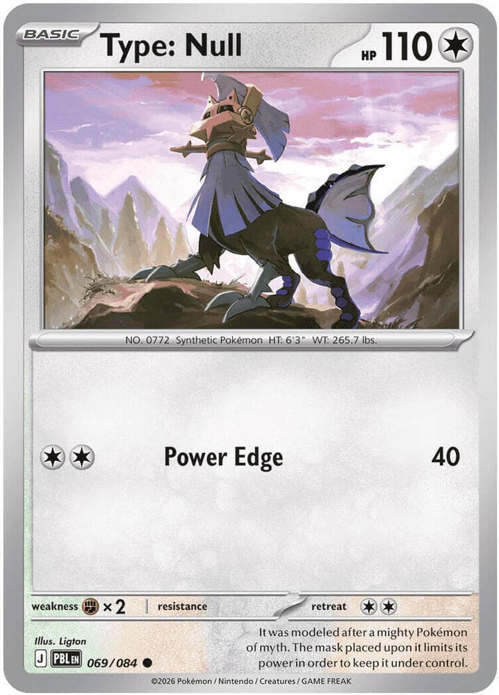 Type Null 069 Reverse holo