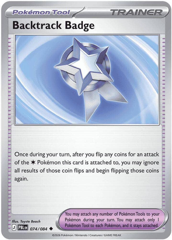 Backtrack Badge 074 Reverse holo