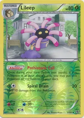 Lileep Reverse Holo 3