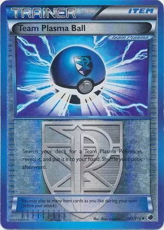 Team Plasma Ball Reverse Holo 105 Normal