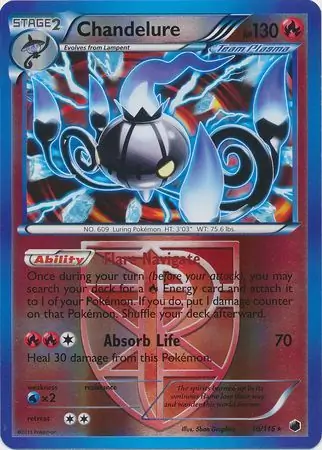 Chandelure Reverse Holo 16 Normal