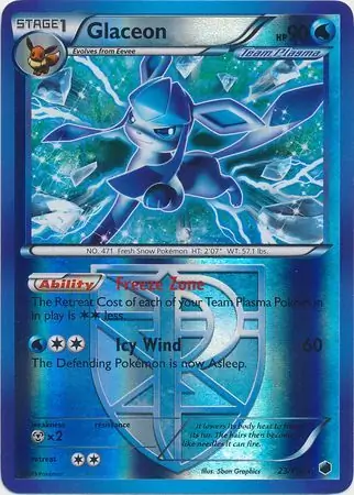 Glaceon Reverse Holo 23 Normal