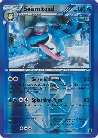 Seismitoad Reverse Holo 26 Normal