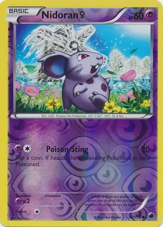 Nidoran F Reverse Holo 40 Normal