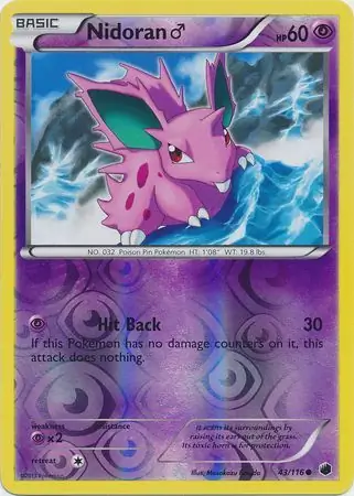 Nidoran M Reverse Holo 43 Normal