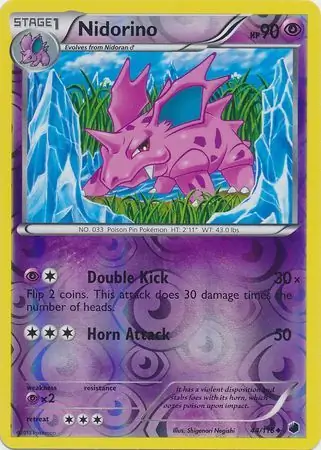 Nidorino Reverse Holo 44 Normal