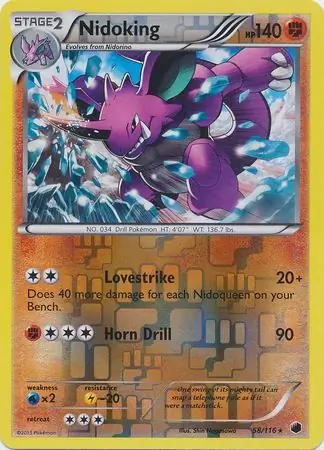 Nidoking Reverse Holo 58 Normal