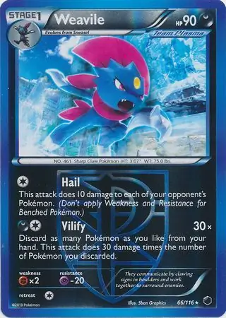 Weavile Reverse Holo 66 Normal