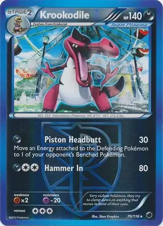 Krookodile Reverse Holo 70 Normal