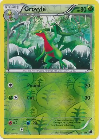 Grovyle Reverse Holo 7 Normal
