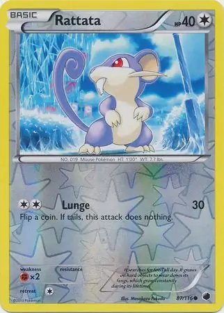 Rattata Reverse Holo 87 Normal