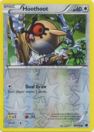 Hoothoot Reverse Holo 91 Normal