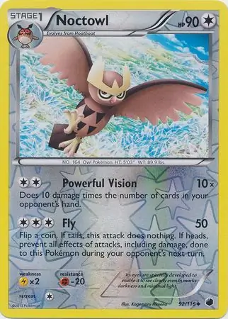Noctowl Reverse Holo 92