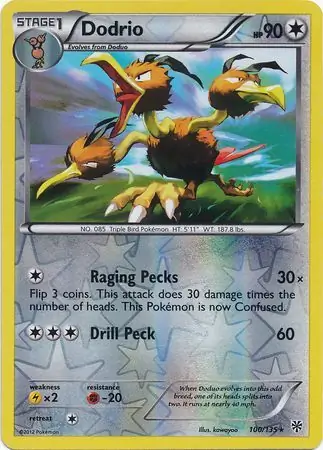Dodrio Reverse Holo 100 Normal