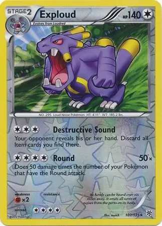 Exploud Reverse Holo 107 Normal