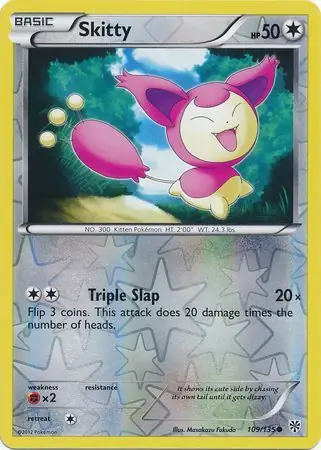 Skitty Reverse Holo 109 Normal