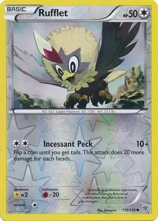 Rufflet Reverse Holo 115 Normal