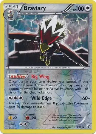 Braviary Reverse Holo 116 Normal