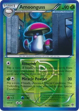 Amoonguss Reverse Holo 13 Normal
