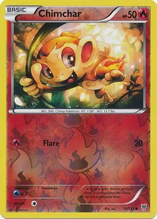 Chimchar Reverse Holo 15 Normal