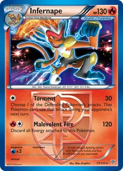 Infernape Holo 17 Normal