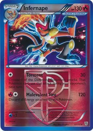 Infernape Reverse Holo 17 Normal
