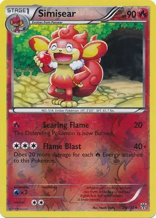 Simisear Reverse Holo 20 Normal