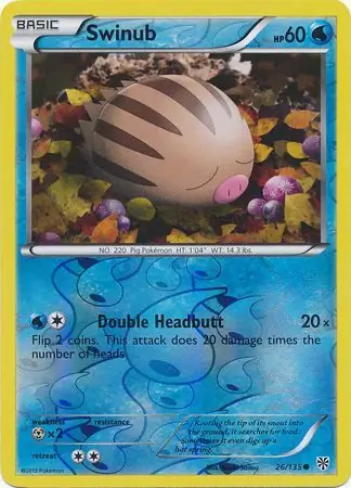 Swinub Reverse Holo 26 Normal