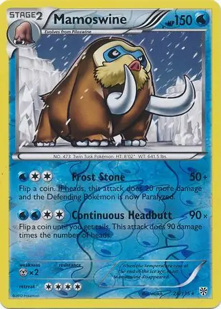 Mamoswine Reverse Holo 28 Normal