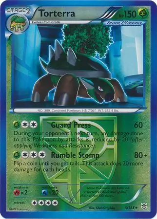 Torterra Reverse Holo 3 Normal