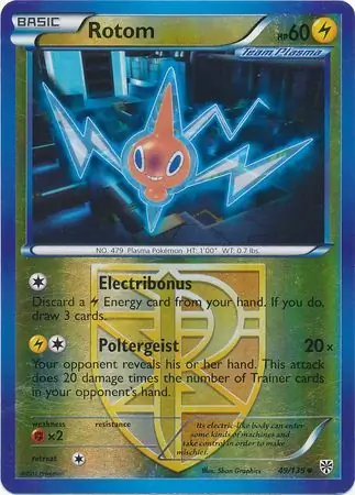 Rotom Reverse Holo 49 Normal