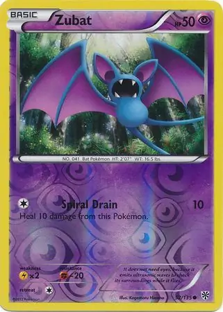 Zubat Reverse Holo 52 Normal