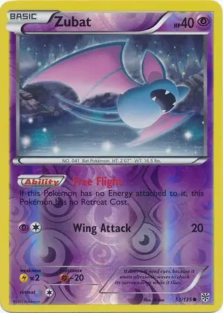 Zubat Reverse Holo 53 Normal