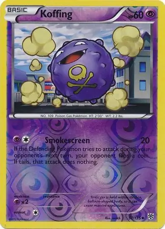 Koffing Reverse Holo 57 Normal